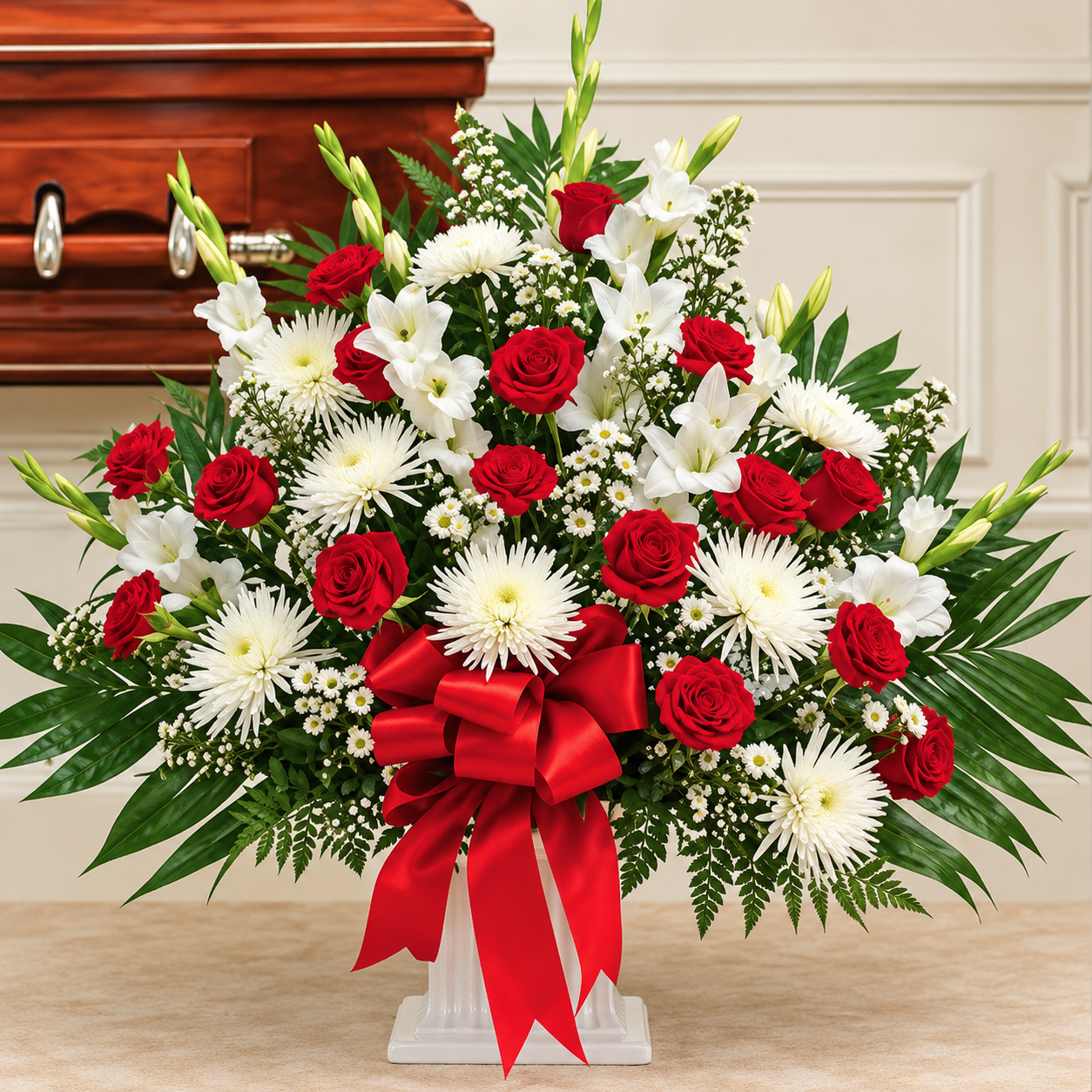 Funeral Basket- Plastic base - Image 3