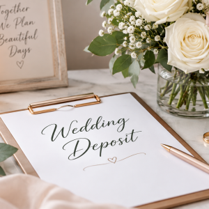 Elegant Wedding Deposit Arrangement