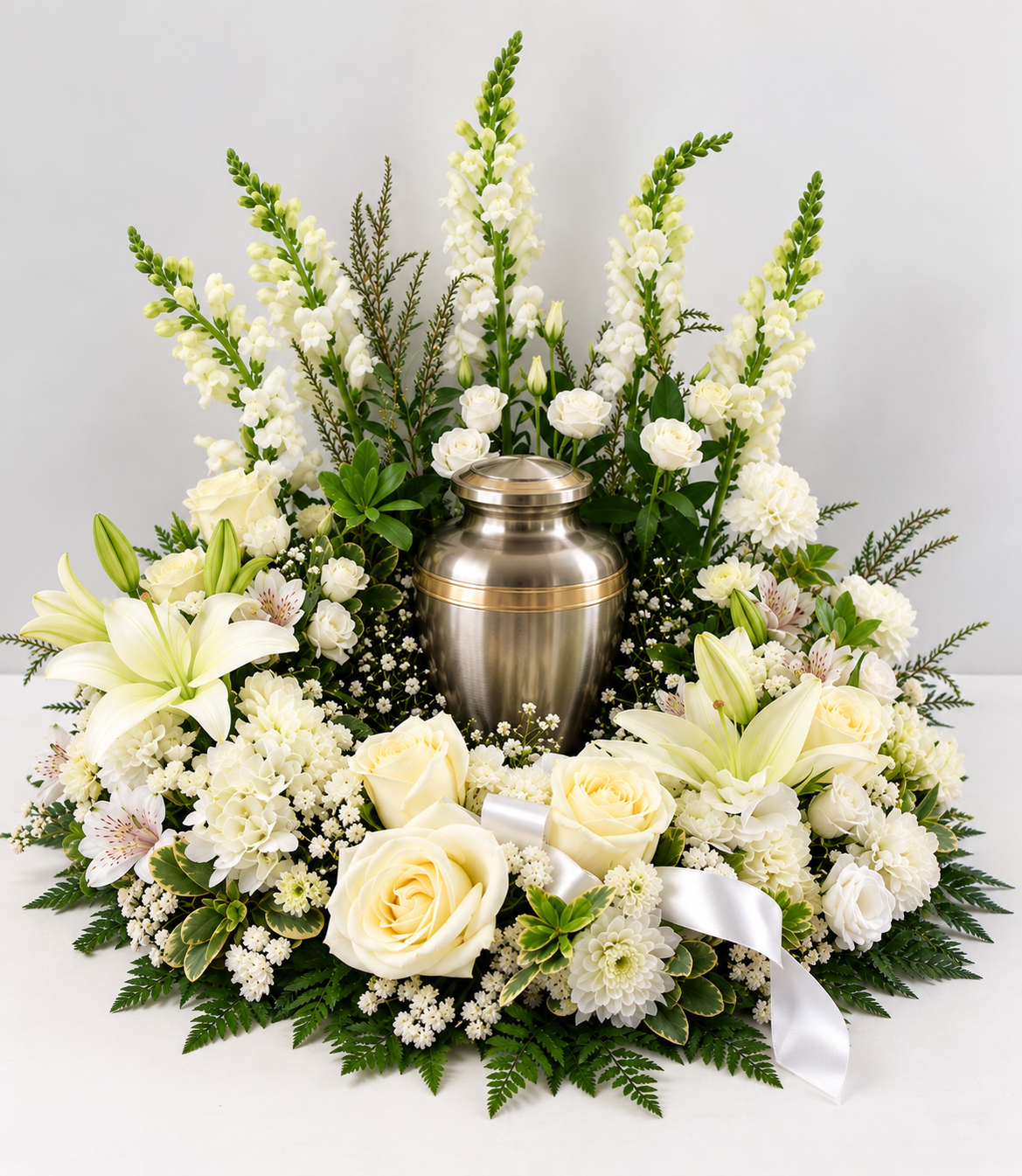 Funeral Memorial Premium Wreath for Urn or Picture - Image 3