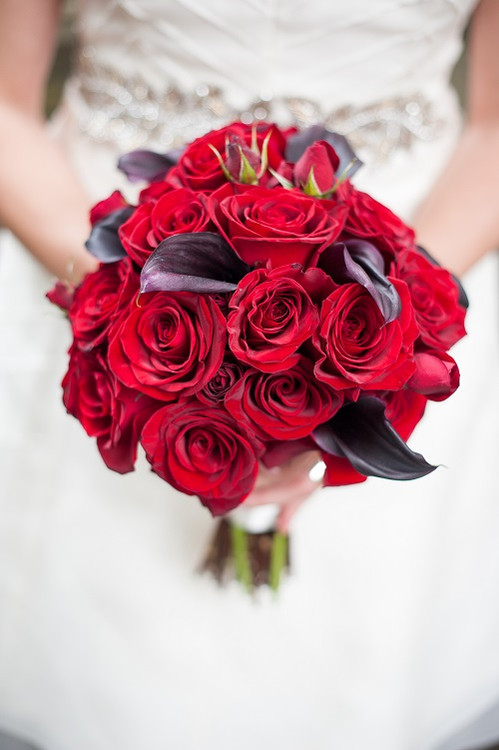 1 rose and calla lily bouquet gilbertsville florist