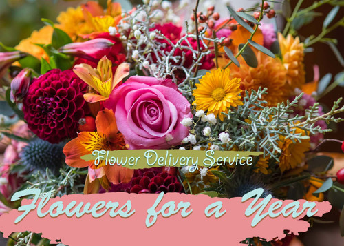 Valentine Flower Delivery Service- Arranged in Vase for up to a year